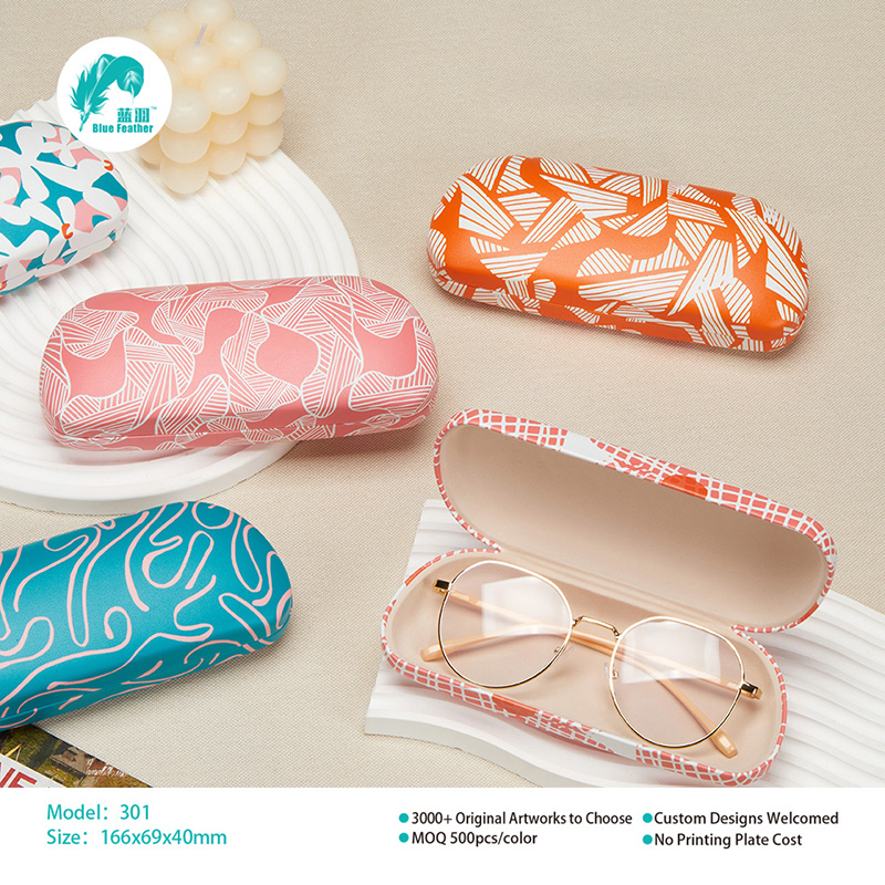 Fashionable Multicolor Artistic Hard Shell Eyewear Case for Adults